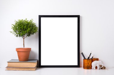 Modern ev dekorasyonu mock-up