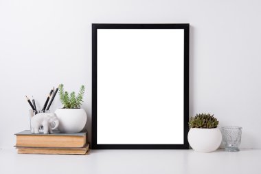 Modern ev dekorasyonu mock-up