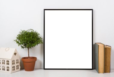 Masa üstü, boş çerçeve, sanat poster iç sahte resim tarz-