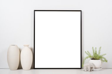 Masa üstü, boş çerçeve, sanat poster iç sahte resim tarz-
