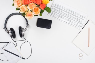 Gül, başlangıç kavramı ile kadınsı Resepsiyon çalışma alanı