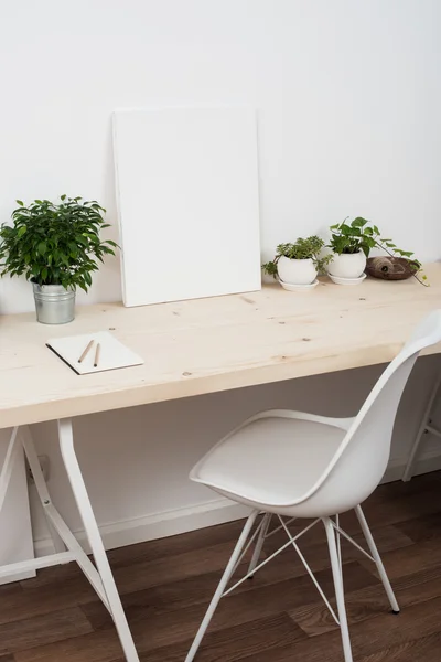 Scandinavian style startup work space — Stock Photo, Image