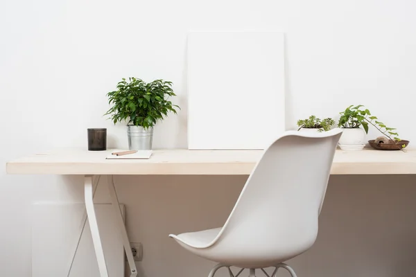 Scandinavian style startup work space — Stock Photo, Image