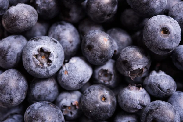 Fresh ripe blueberries macro shot, fruit background — Stock Photo, Image