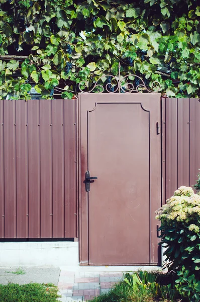 Recinzione e una porta — Foto Stock