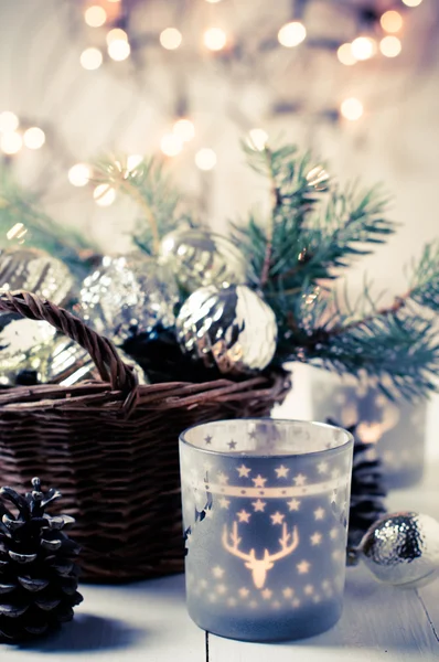 Vintage Christmas decor — Stock Photo, Image