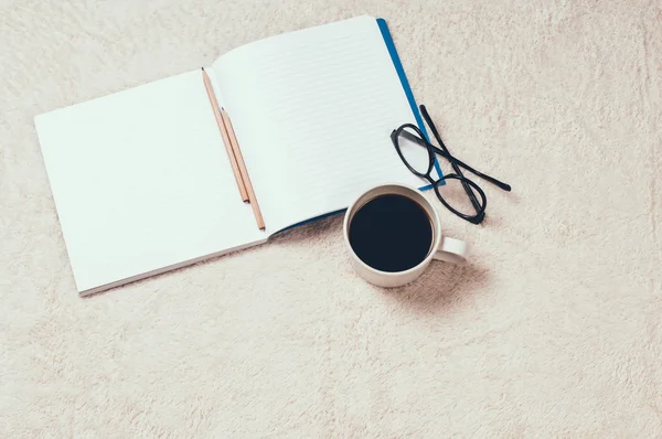 Caderno em branco — Fotografia de Stock