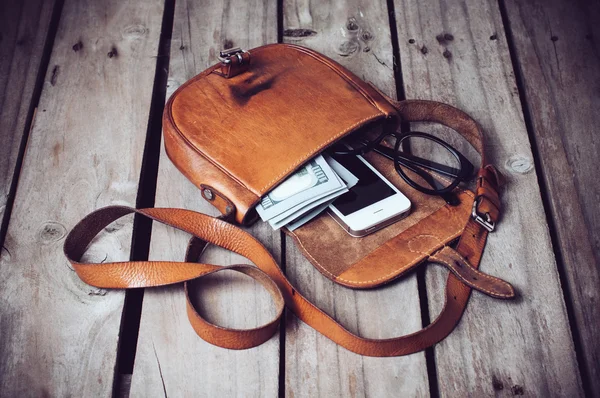 De Hipster tas — Stockfoto