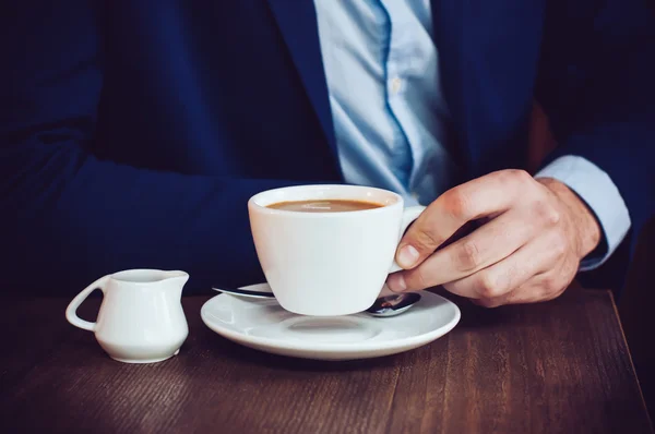 Man in cafe — Stock Photo, Image