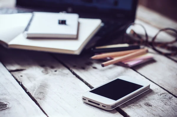 Hipster home office — Stock Photo, Image