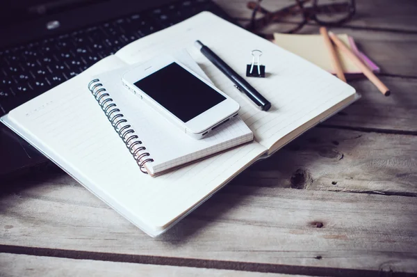 Hipster home office — Stock Photo, Image