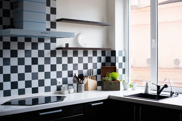 Interior de una cocina moderna — Foto de Stock