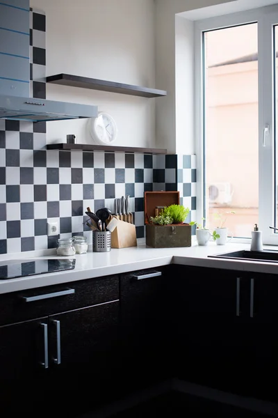 Interior de una cocina moderna — Foto de Stock