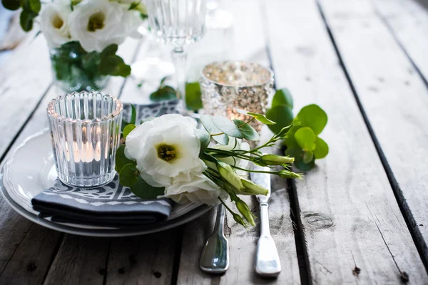 Décoration de table de mariage d'été — Photo