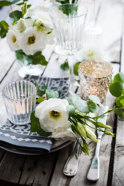 Décoration de table de mariage d'été — Photo