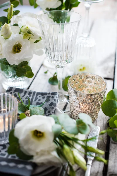 Decoração de mesa de casamento de verão — Fotografia de Stock