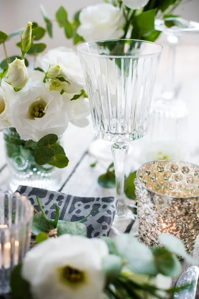 Summer wedding table decoration — Stock Photo, Image