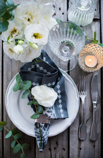 Summer wedding table decoration — Stock Photo, Image