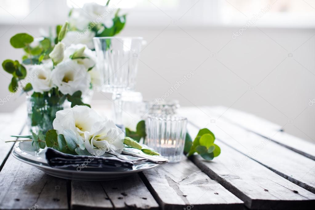 summer wedding table decoration