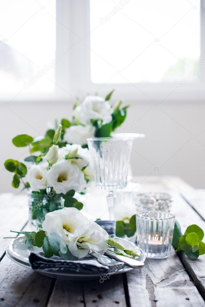 summer wedding table decoration