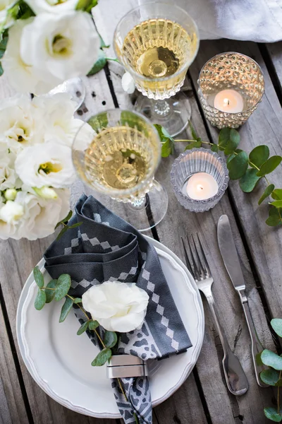 Summer wedding table decor — Stock Photo, Image