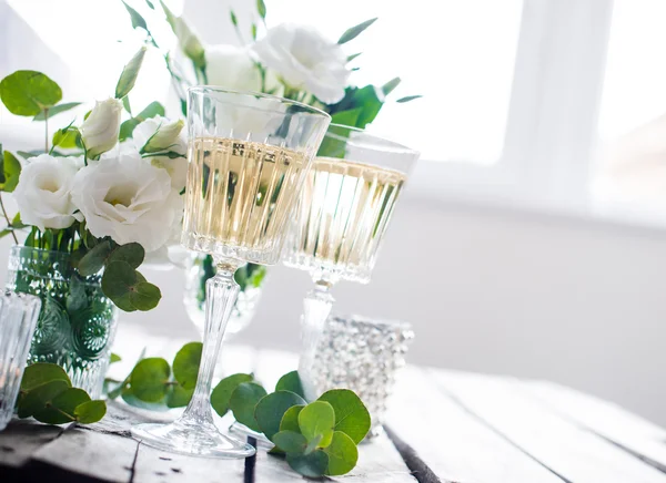 Sommer Hochzeitstisch Dekor — Stockfoto