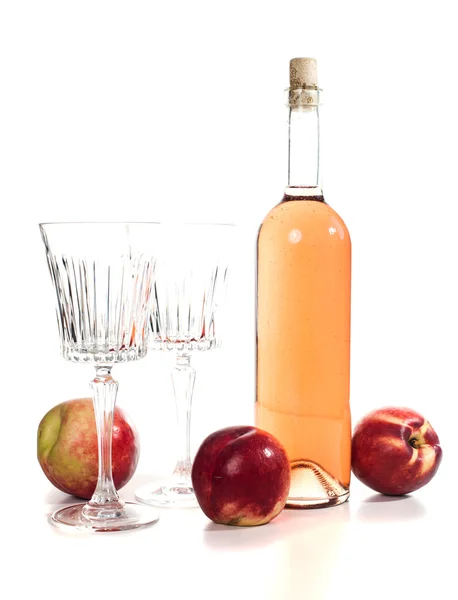 Flasche Rosenwein — Stockfoto