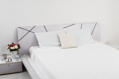 white bedroom clipart