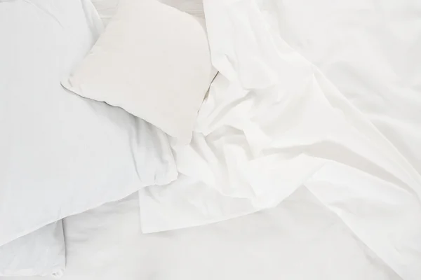 Белая льняная ткань — стоковое фото
