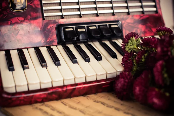 Accordion keys — Stock Photo, Image