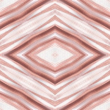 Soyut suluboya deseni, doğal renklerde tekrarlanabilir etnik süs.