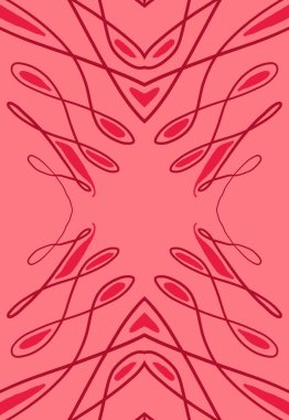 Geometrik soyut simetrik dikişsiz desen, kumaş tasarımı ve arkaplan çizgisi çizimi, tekrarlanabilir yüzey deseni