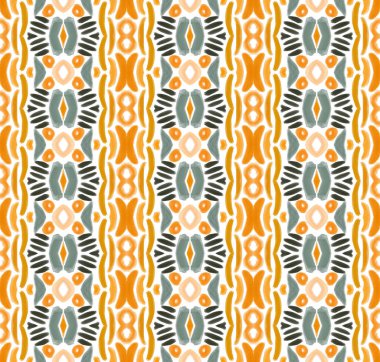 Soyut etnik, pürüzsüz yüzey deseni, kumaş ya da duvar kağıdı için tekrarlanabilir tasarım, geometrik fayans dekoru