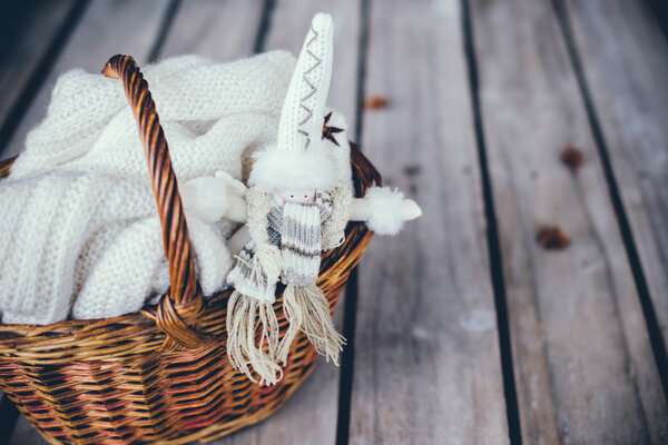 sweater and handmade doll