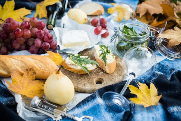 Rahat sonbahar piknik — Stok fotoğraf