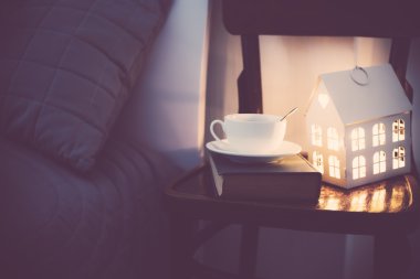 Rahat akşam yatak odası