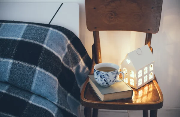 Schlafzimmer innen Nahaufnahme — Stockfoto