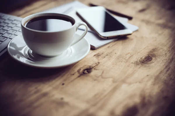 Hipster style office table — Stock Photo, Image