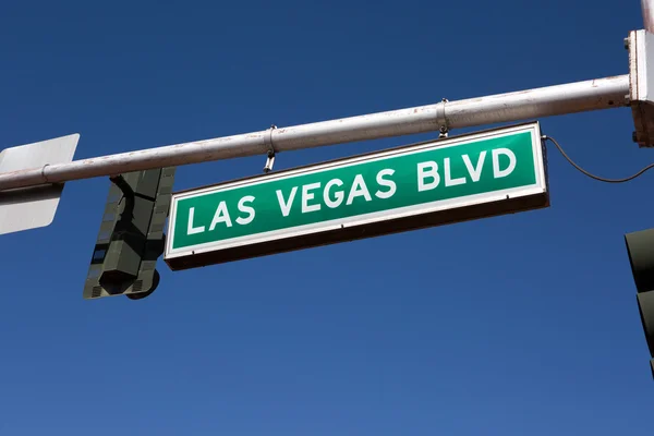 Segnale stradale di Las Vegas Blvd Fotografia Stock