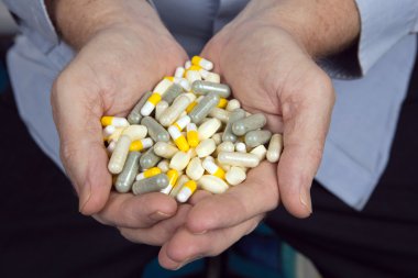 Handful Of Medicines Pills clipart