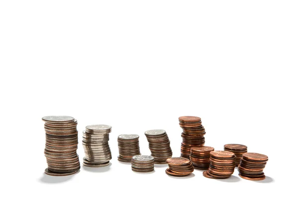 Stacked Coins Budgeting Concept Royalty Free Stock Images