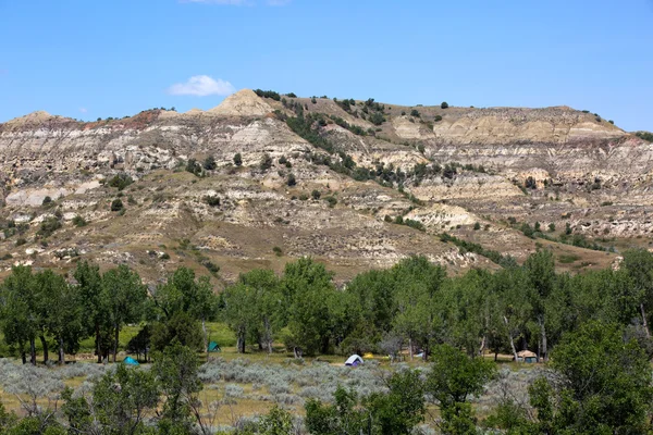 Campground Theodore Roosevelt National Park — Stock Photo, Image