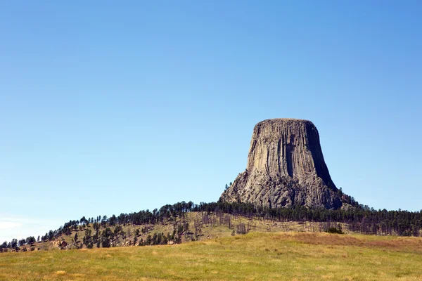 Monumento a la Torre del Demonio Wyoming Imagen de stock