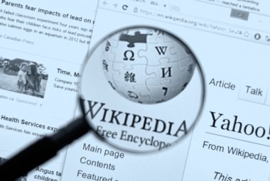 Wikipedia home page and logo. clipart