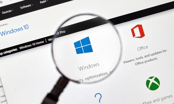 Microsoft-vindu 10 . – stockfoto