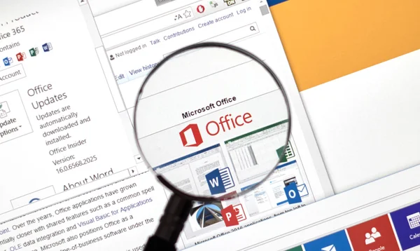 Microsoft Office Word, Excel. — Foto Stock