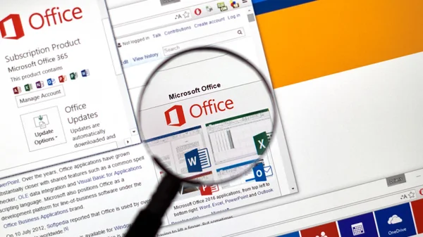 Microsoft Office Word, Excel. Obrazek Stockowy