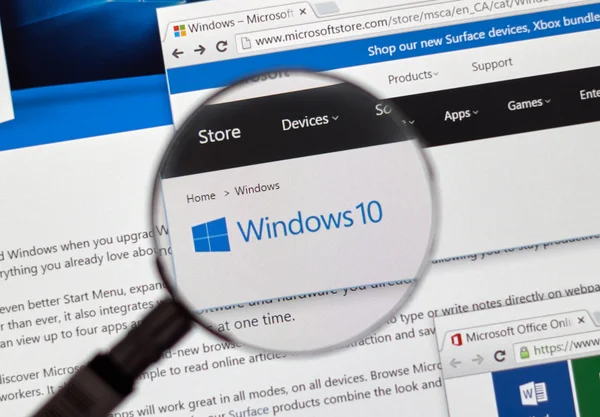 Microsoft okna 10. Zdjęcie Stockowe