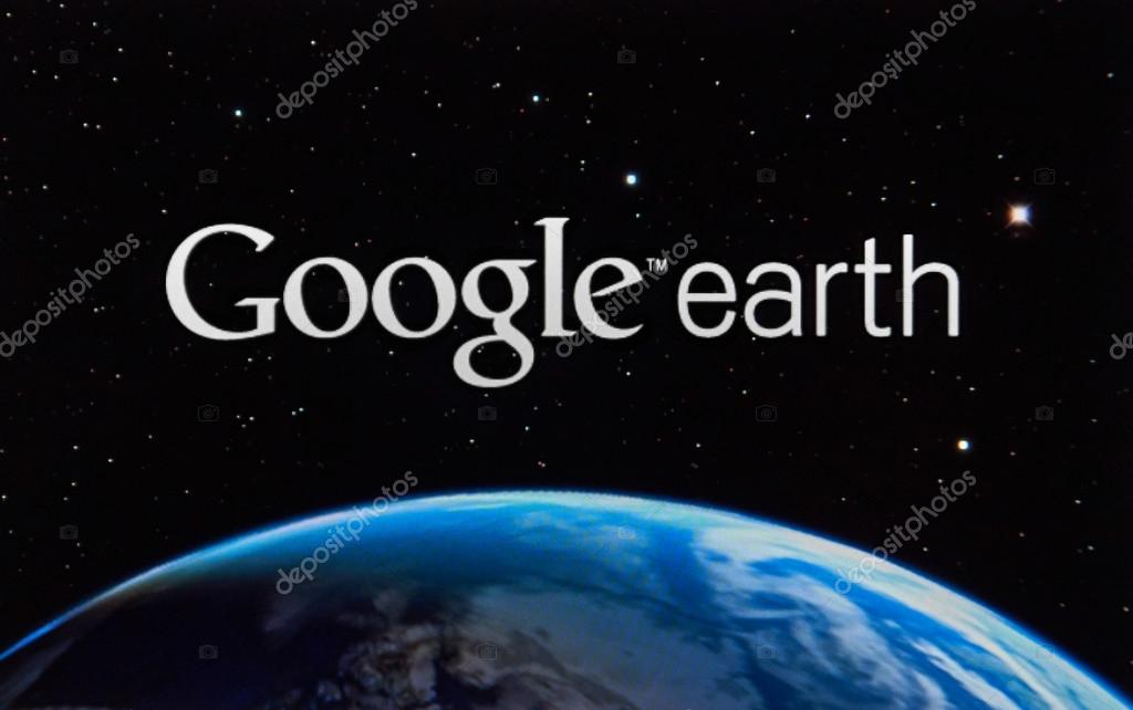 Приложение Google Планета Земля. – Стоковое Редакционное Фото.