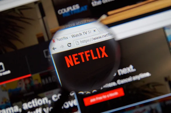 Montreal Canadá Maio 2020 Cartão Presente Netflix Uma Mão Sobre